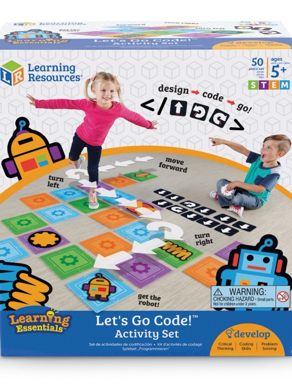 Learning Resources Let's Go Code! Kids Games Activity Set 5+ - Picture 5 of 5